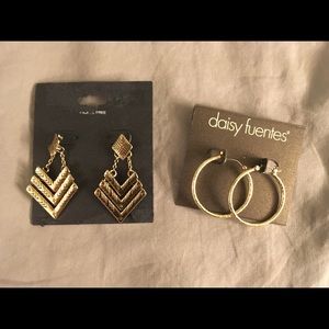 Gold earrings